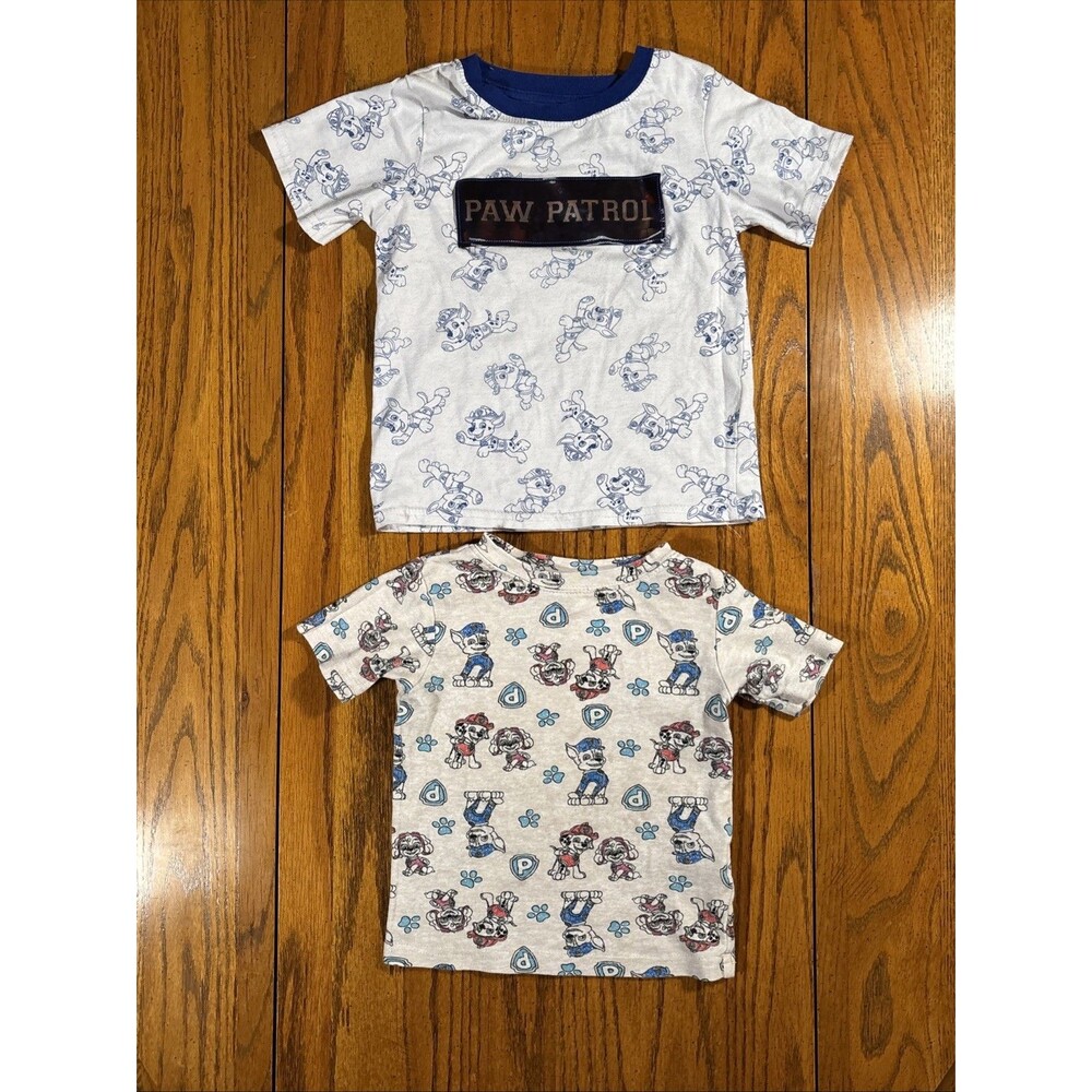 Paw Patrol T-shirt (Size 4T) Set of 2 • Hologram Graphic Tee, Dogs